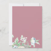 結婚式招待状 |幾何学的モダンワイルドフラワー 招待状 (裏面)