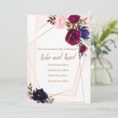 結婚式招待状, 招待カード 招待状 (スタンド正面)