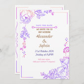 結婚式招待状-招待状の後は幸せに! 招待状 (正面/裏面)