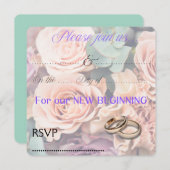 結婚式招待状 招待状 (正面/裏面)