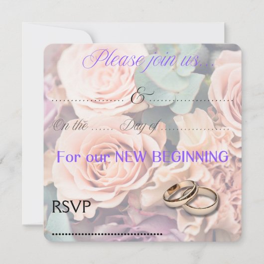 結婚式招待状 招待状 (正面)