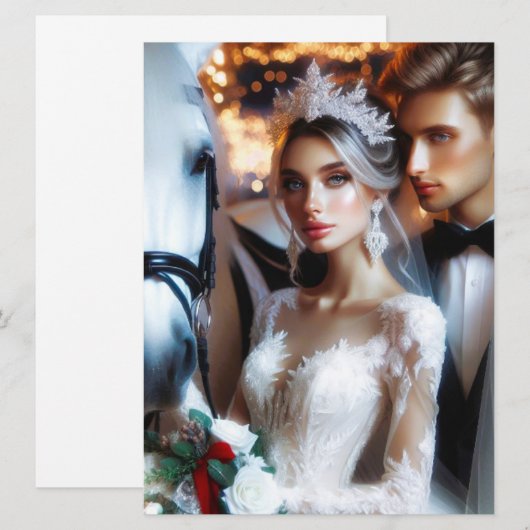 結婚式招待状 招待状 (正面/裏面)