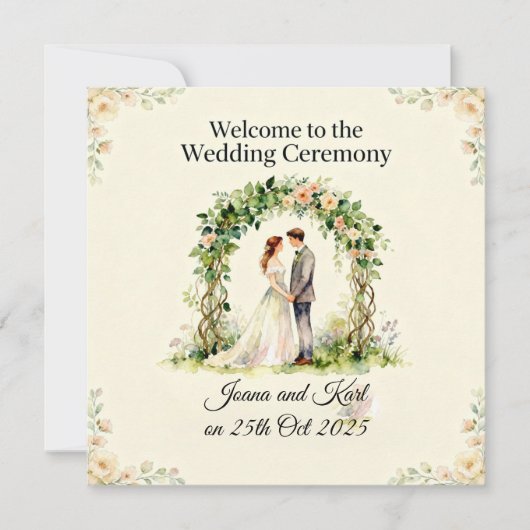 結婚式招待状 招待状 (正面)