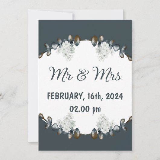 結婚式招待状 招待状 (正面)