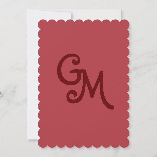 結婚式招待状 招待状 (裏面)