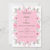結婚式招待状。 招待状 (正面)