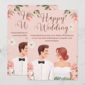 結婚式招待状 招待状 (正面/裏面)
