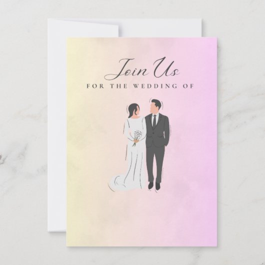 結婚式招待状 招待状 (裏面)