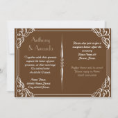 結婚式招待状 招待状 (裏面)