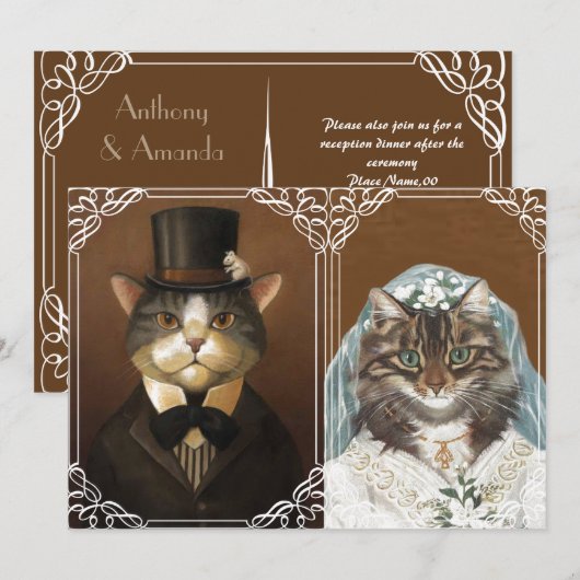 結婚式招待状 招待状 (正面/裏面)