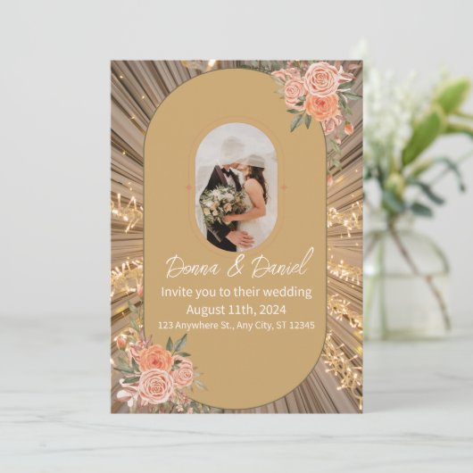 結婚式招待状 招待状 (スタンド正面)