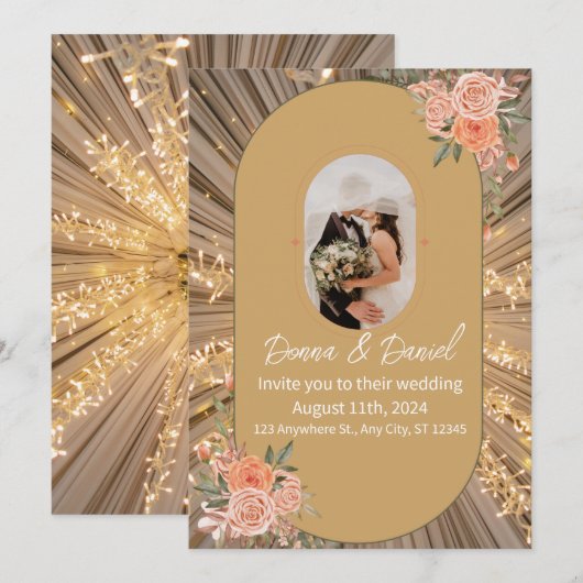 結婚式招待状 招待状 (正面/裏面)