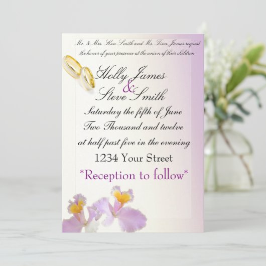 結婚式招待状 招待状 (スタンド正面)