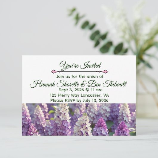 結婚式招待状 招待状 (スタンド正面)