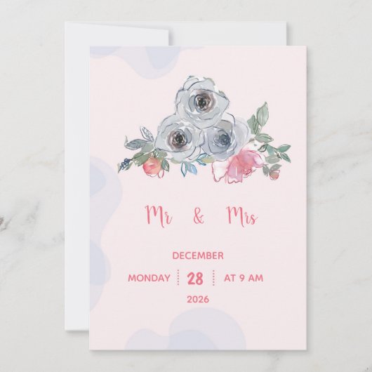 結婚式招待状 招待状 (正面)