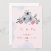 結婚式招待状 招待状 (正面/裏面)