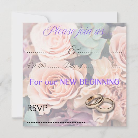 結婚式招待状 招待状 (正面)