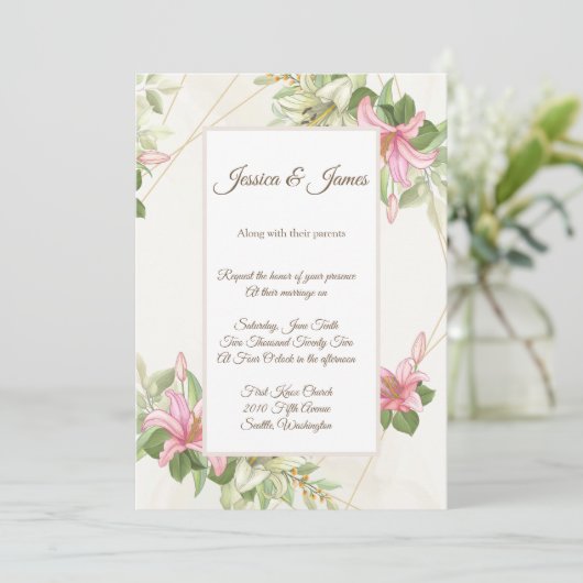 結婚式招待状 招待状 (スタンド正面)