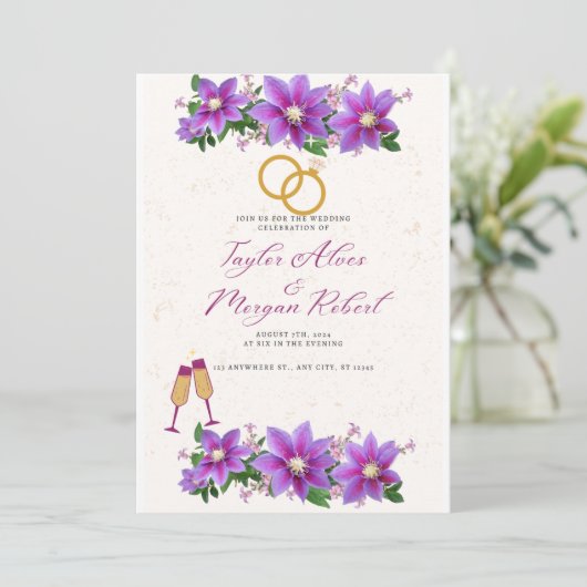 結婚式招待状 招待状 (スタンド正面)