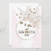 結婚式招待状 招待状 (正面/裏面)