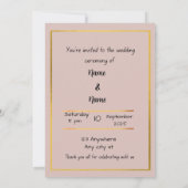 結婚式招待状 招待状 (裏面)