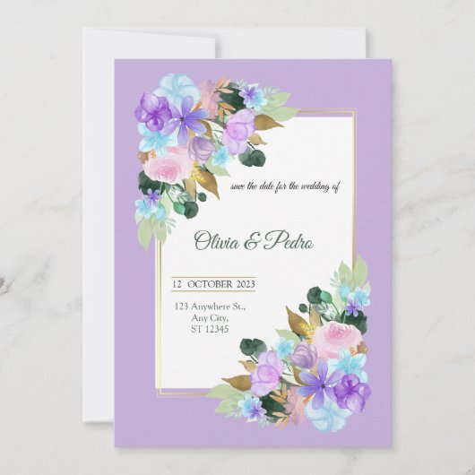 結婚式招待状 招待状 (正面)