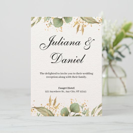 結婚式招待状 招待状 (スタンド正面)