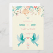 結婚式招待状 招待状 (正面/裏面)