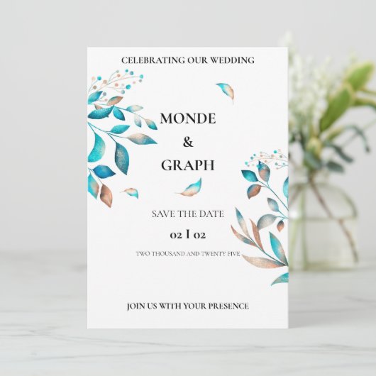 結婚式招待状 招待状 (スタンド正面)