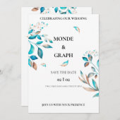 結婚式招待状 招待状 (正面/裏面)