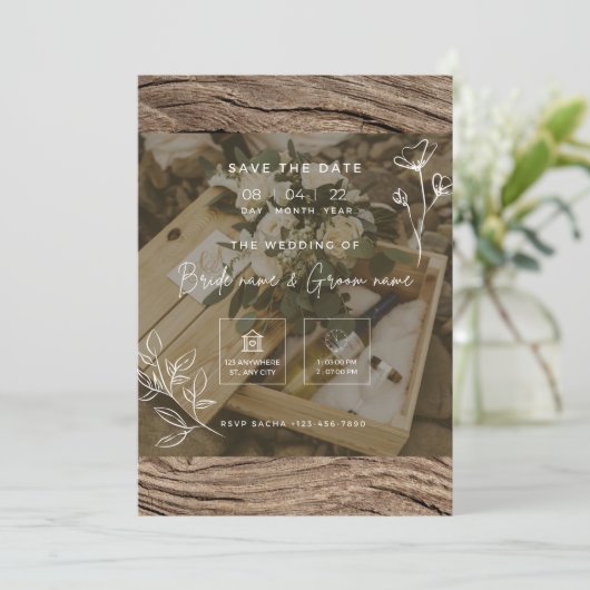 結婚式招待状 招待状 (スタンド正面)