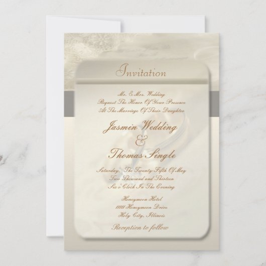 結婚式招待状 招待状 (正面)