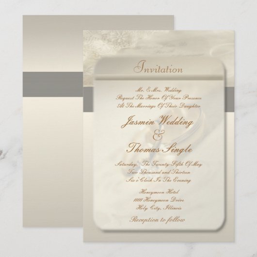 結婚式招待状 招待状 (正面/裏面)