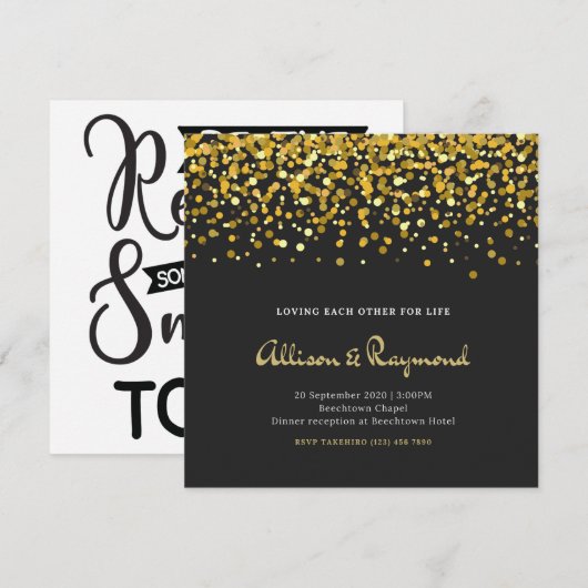 結婚式招待状 招待状 (正面/裏面)