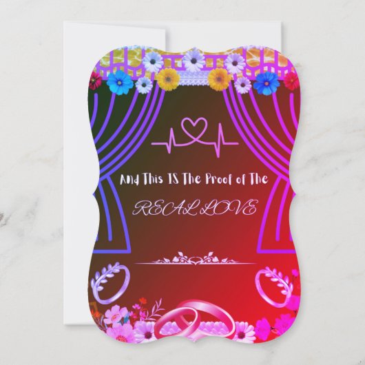 結婚式招待状 招待状 (裏面)