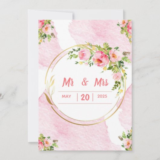 結婚式招待状 招待状 (正面)