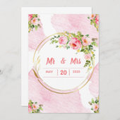 結婚式招待状 招待状 (正面/裏面)