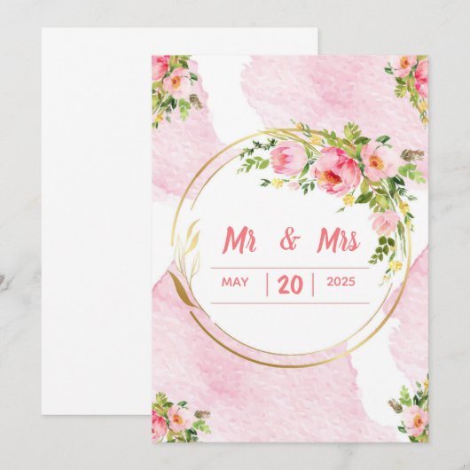 結婚式招待状 招待状 (正面/裏面)