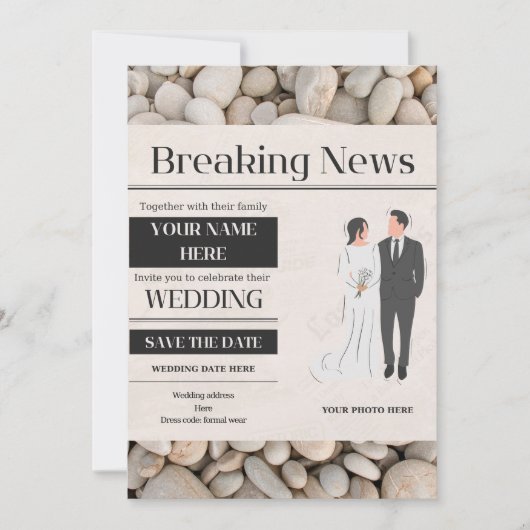 結婚式招待状 招待状 (正面)