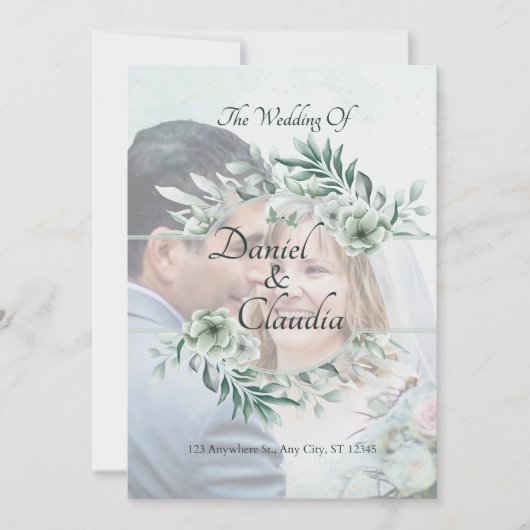 結婚式招待状 招待状 (正面)