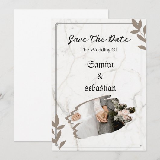 結婚式招待状 招待状 (正面/裏面)