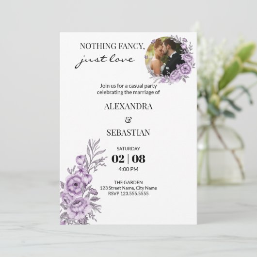 結婚式招待状 招待状 (スタンド正面)