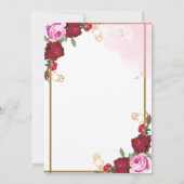 結婚式招待状 招待状 (裏面)