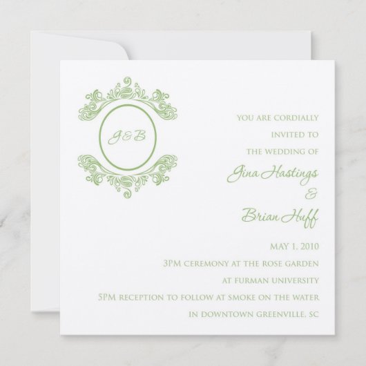 結婚式招待状 招待状 (正面)