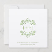 結婚式招待状 招待状 (裏面)