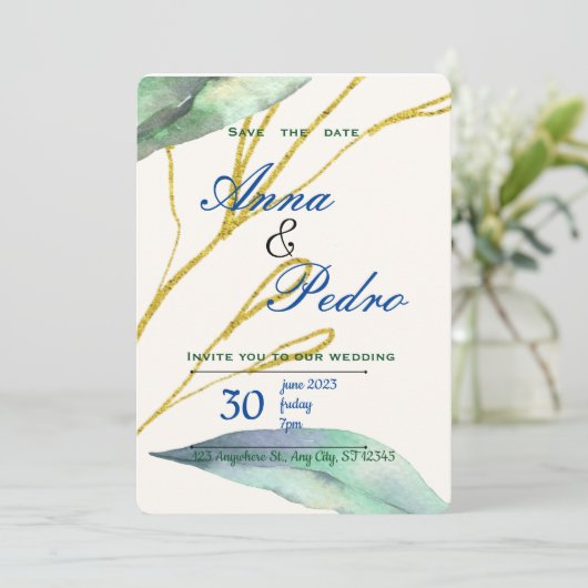 結婚式招待状 招待状 (スタンド正面)