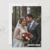 結婚式招待状 招待状 (裏面)