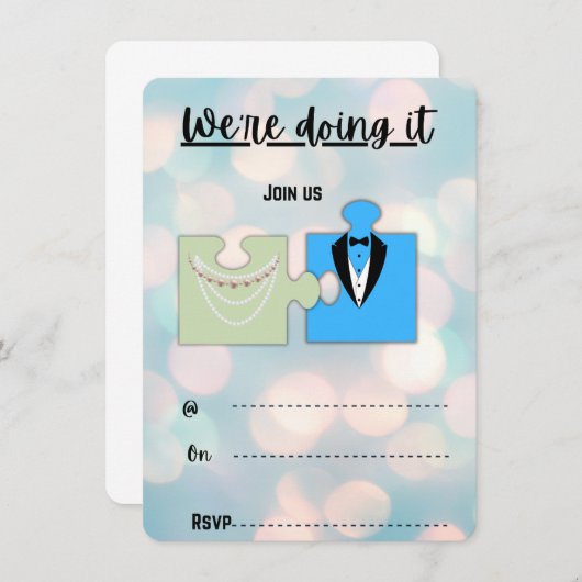 結婚式招待状 招待状 (正面/裏面)