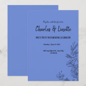 結婚式招待状 招待状 (正面/裏面)