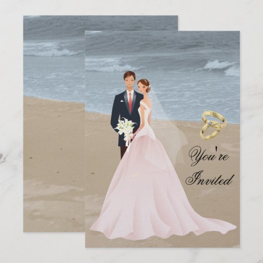 結婚式招待状 招待状 (正面/裏面)